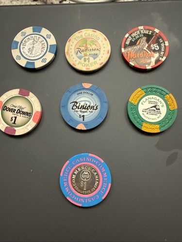 Old poker chips from casinos - from,